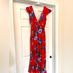 Beautiful red floral dress